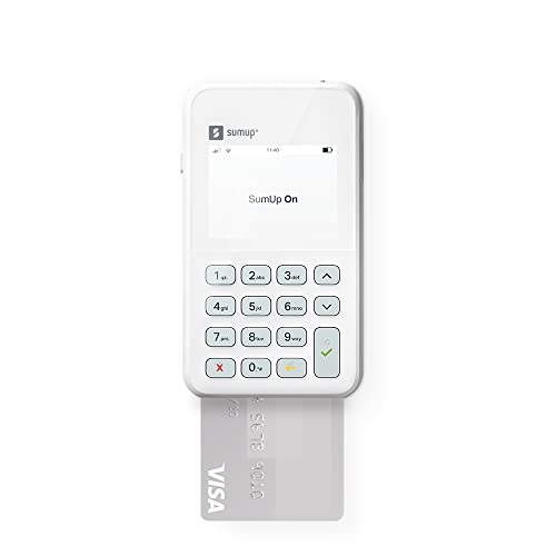 Sumup Máquina de Cartão ON, com chip 3G, conexão wi-fi e recarregável