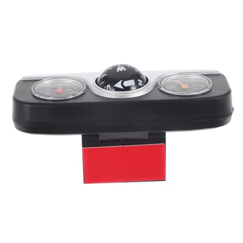 GOOHOCHY Multi Functional Car Compass with Temperature and Humidity Gauge Compact Vehicle Navigation Tool for All Car Models Easy Installation Car Compass Ornament