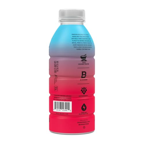 Image of Prime Hydrating Sports Drink Cherry Freeze Flavour 500ml - Electrolytes, Zero Sugar, Low Calorie, Coconut Water, BCAAs, Vitamins, Antioxidants, Caffeine-Free
