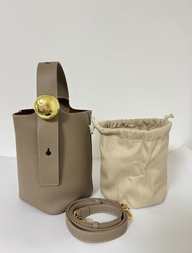 Bucket Bag for Women,Fashion and Hundred Shoulder Bag, Cute Genuine Leather Crossbody bag Hobo Tote Bag.4