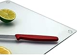 40x60cm Extra Large Completely Clear & Flat Float Glass Worktop Saver Chopping Board for Your Kitchen - Image 2