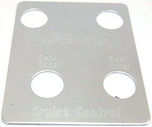 GG Grand General 68454 Stainless Steel Cruise Control-4 Holes Plate for Peterbilt 370 & 359 Series