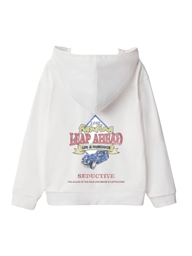 COZYEASE Boy's Star Graphic Hoodies Drop Shoulder Long Sleeve Sweatshirt Streetwear