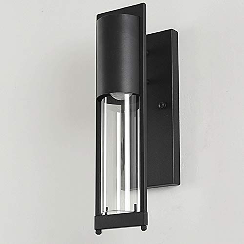 Lámpara de Pared para Interiores, Luces de Porche, Montaje en Pared, Faroles de Pared para Exteriores, Metal Resistente Alua con Vidrio Esmerilado, Accesorios de Iluminación para Exteriores, Luz de Pa