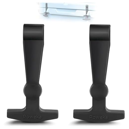 Cooler Latches Replacement for Yeti, RTIC, Lid Latch Parts(2 Pack) Compatible with Yeti Coolers T-Latches Made of Premium Hard Durable Rubber