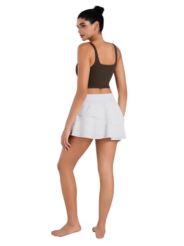 Image of Sunzel Square Neck Longline Sports Bra, Built-in Bra Crop Tank Top | Buttery Soft, Removable Pads, Light to Medium Support, Wide Straight Straps, Yoga, Pilates, Gym, Daily Wear