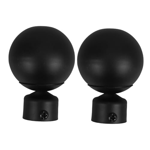 Gadpiparty 2pcs Curtain Rod End Caps Decorative Finials for Drape Rods Elegant Window Curtain Accessories for Decor