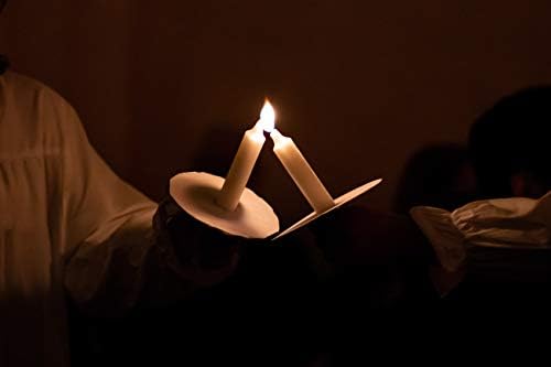 Miniatura 4 de D'light Online Protector de goteo 150 portavelas Bobeche de papel para vigilia a la luz de las velas, servicio de la iglesia, misa de la iglesia,