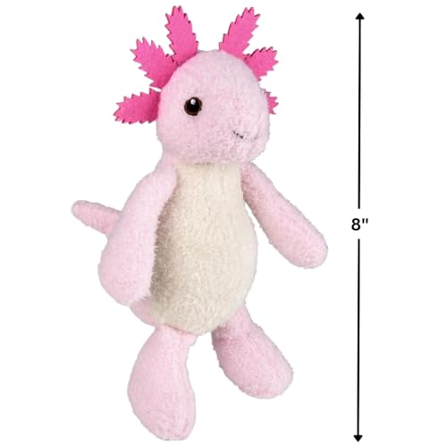 Peluche axolotl Earth Safe Scruffy de 20,3 cm marron