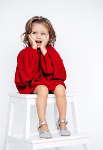 Girls Pointed Toe Mary Jane Ballet Flats Wedding Party Formal School Dress Shoes for Toddler/Little Kids2