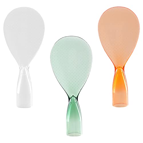 Juego De 3 Cucharas Antiadherentes Para Arroz, Cucharas Para Cocinar En La Arrocera, Cucharas Verticales De Estilo Japonés Para Arroz, Puré De Patatas O Más