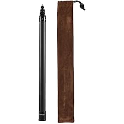 Palo Selfie Super Largo 3 Metro Palo Selfie Invisible para Cámara de Acción, Camnoon Monopie Telescopico Stick Fibra de Carbono 262G con Estructura Antideslizante y Diseño de Bloqueo de Rotación Estable, Bolsa de Flocada
