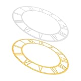 Chiffres romains élégants : le cadran de cette horloge murale d’élégants chiffres romains, créant un style classique. ce miroir décoratif mural rehausse l’esthétique de votre intérieur avec une décoration