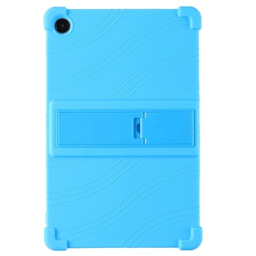 Étui Samsung Galaxy Tab S11 bleu clair : coque silicone antichoc avec support SM-X730 X736B