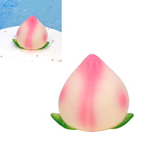 5Pcs Longevity Peach Happy Birthday Cake Topper Vinyl Peach Birthday Cake Topper Decor Cake Ornaments Cake Topper Decorations For The Elderly Senior Citizen Birthday Party Cake #TOP6