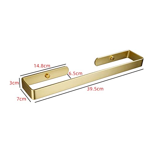 Toallero autoadhesivo de lujo dorado para bano sin taladrar la pared 3