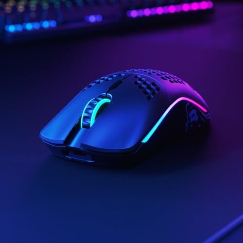 Glorious Gaming - Model O Wireless Gaming Mouse - RGB Mouse with Lights 69 g Superlight Mouse Honeycomb Mouse - 5