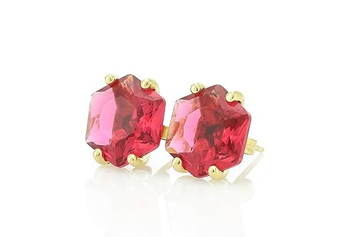 Boucles d'oreilles tourmaline rose pierre de naissance d'octobre cadeau personnalisé