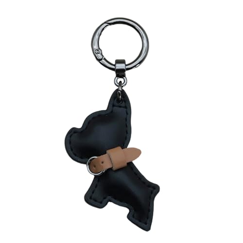 SLXLYH �t�����`�h�b�O PU���U�[�L�[�z���_�[ ���u���[�f�U�C�� �y���_���g �L�[�����O �݂艺���I�[�i�����g �Ԃ̌��ƃo�b�O�p, �F:��, 3.5x9.6cm