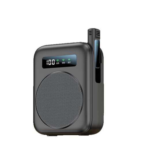 Amplificateur vocal noir sans fil pour enseignant microphone de conférence