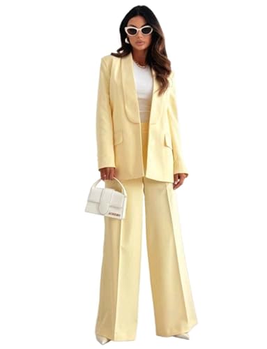 Smokings femme chic avec revers châle costume deux pièces haut de gamme