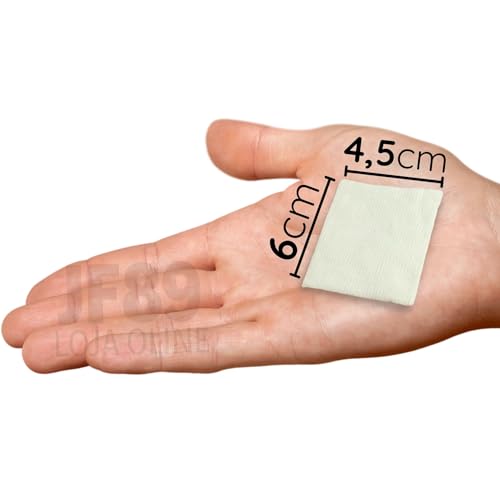 Algodão Prensado Quadrado Topz 300 Unidades (6cm x 4,5cm)