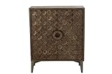 Armoire 2 Portes Bois De Manguier/Mdf Marron