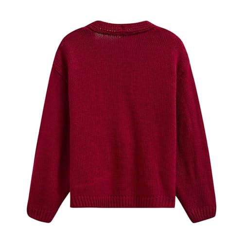 CHICWISH Women Knit Cardigan Sequin Christmas Tree V-Neck Christmas Cardigan Cute Xmas Holiday Sweaters Cardigan2