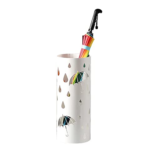 Porte-parapluies en métal gain de place avec support bâton de marche - 3