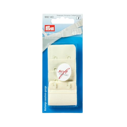 Photo de Prym Bra Extender Hooks, Plastique, Beige, 40 mm 3 x 2 Haken, champagner, 1 Stück