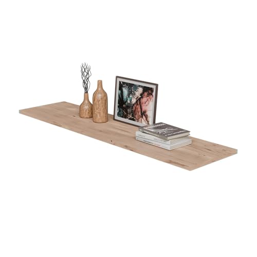 Amig - Estante de Pino Natural 800x250x18 mm - Balda de Madera Maciza sin Tratar - Certificación PEFC - Ideal para Estanterías Flotantes, Decoración y Almacenaje en Hogar u Oficina