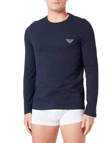 T-Shirt Homme Emporio Armani vêtement coton col rond logo pixel manches courtes