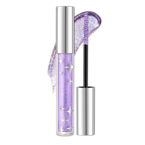 Máscara de pestañas gruesa, máscara de larga duración, maquillaje de pestañas brillantes, máscara para sombra de ojos, máscara impermeable con purpurina, máscara de pestañas gruesa y brillante,