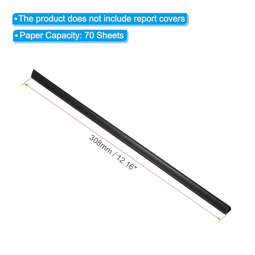 Patikil PTA240221TT000204 10Mm Binding Bars, 20 Pcs Plastic Binding Bars Slide Grip 70 Sheets Capacity A4 Binding Bars thumb #1