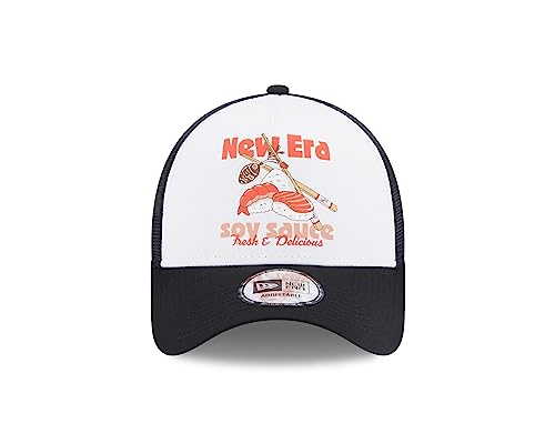 New Era Soy Sauce NE Food White Black 9Forty A-Frame Trucker Cap - One-Size – vue 2