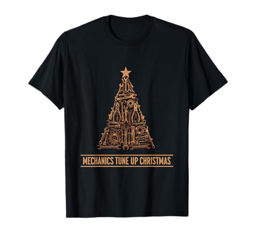 Mechaniker Tune Up Weihnachten Lustig Auto Mechaniker Papa Vater T-Shirt
