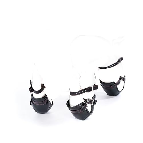 Genouillères BDSM simili cuir matelassées et coudières de bondage verrouillables pour Petplay