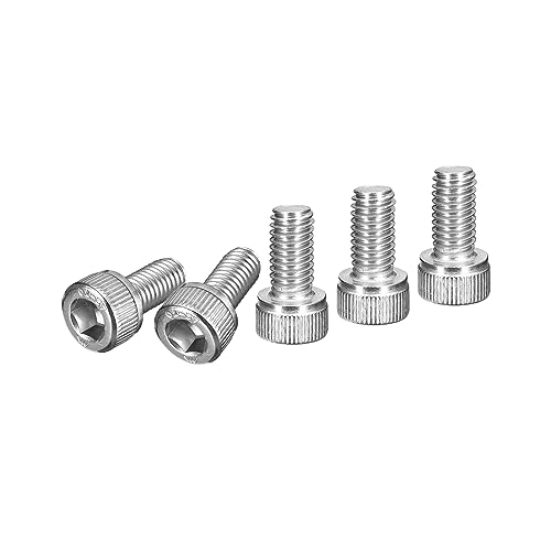 DTGN M6x12mm Socket Head Cap Screws Bolts, 40Pcs 304 Stainless Steel 18-8, Metric Machine Hex Socket Screw, Hex Drive
