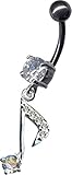 ➤ VERWENDUNG: Piercingbanane (Titanbanane) mit Aufsatz / Anhänger für den Bauch / Bauchnabel, auch Nabelpiercing bzw. Bauchpiercing genannt. Im Englischen oft bezeichnet als: belly button ring, navel piercing, curved banana bar, navel button, banana belly, belly piercing bzw. auch bananabell. Körperschmuck für Frauen / Damen / Mädchen. Sehr gut als Geschenk geeignet als Symbol der Liebe, z. B. für Valentinstag, Geburtstag, Weihnachten oder einfach nur als liebevolle Aufmerksamkeit.