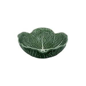 Bordallo Pinheiro 17 Ounce Green Cabbage Cereal Bowl, Set of 4