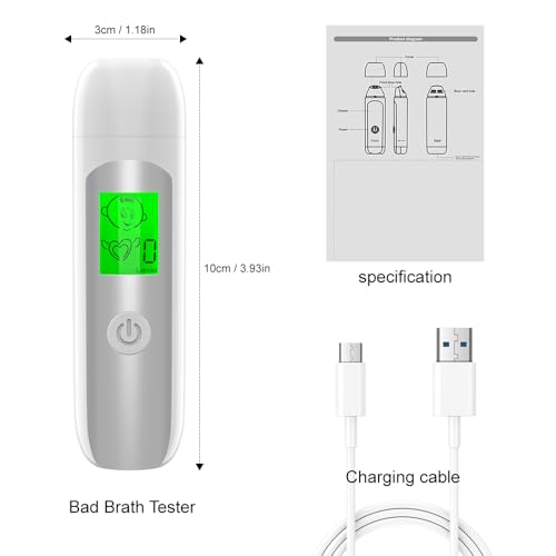 Image of Fresh Breath Tester Odor Detector for Halitosis Test - Bad Breath Detector Halimeter - Effective Odor Breath Tester