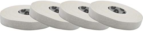 Monkey Tape 4-Pack (0.4” x 15yds, White) Premium Jiu Jitsu Sports Athletic Finger Tape - for BJJ, Grappling, MMA, & Judo