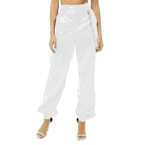 Pantalon en cuir synthétique confortable qui ne serre pas la taille