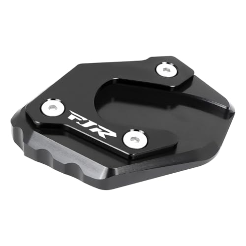 Plaque de support béquille latérale Yamaha FJR1300 extension aluminium CNC noire