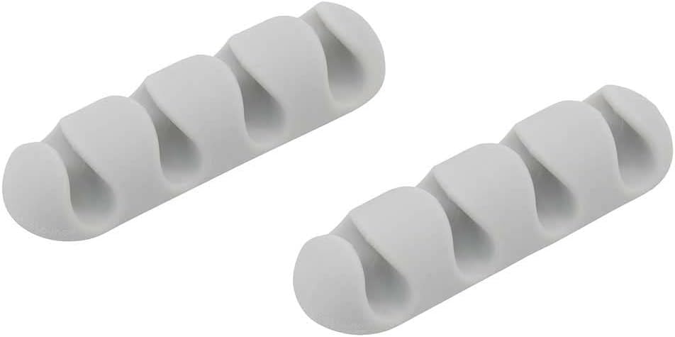 BLUCDMU-WH CableDrop Multi Multi-Cable Router Clips, 2 Count (White)