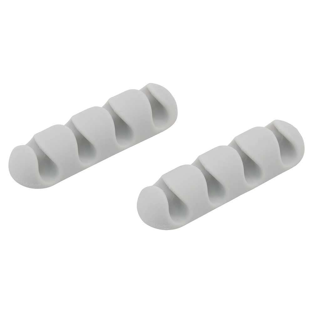 Bluelounge BLUCDMU-WH CableDrop Multi Multi-Cable Router Clips, 2 Count (White)