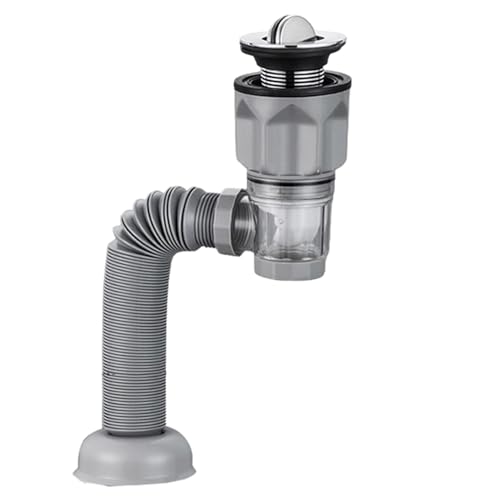 Tubos de drenaje flexibles para lavabo, salida de drenaje antiolor expandible para lavabo, lavabo ajustable, manguera de drenaje para baño de cocina