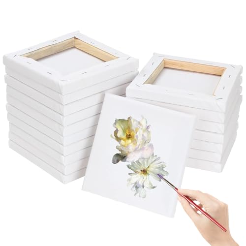 6 Tele Preintonacate 13x18 Cm - Per Pittura Acrilica E Olio, Cotone E Legno - Foto 2