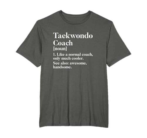 Taekwondo Coach Definition Lustiger Trainer Geschenk T-Shirt