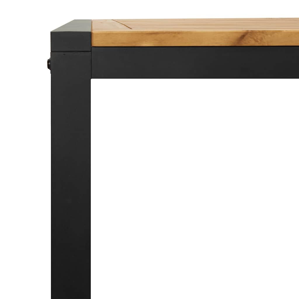 vidaXL Table de Jardin et Pieds en Forme de U 160x80x75 cm Bois Acacia, Table d'extérieur, mobilier de Jardin, Meubles de Patio, Table de Patio